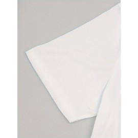 Cartoon Teddy Bear Print, Men's Graphic Design Crew Neck T-shirt, Casual Comfy Tees Tshirts For Summer, Men's Clothing Tops For Daily Vacation Resorts