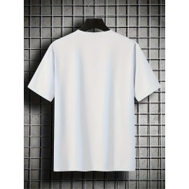 Silly Goose Print, Men's Graphic Design Crew Neck T-shirt, Casual Comfy Tees Tshirts For Summer, Men's Clothing Tops