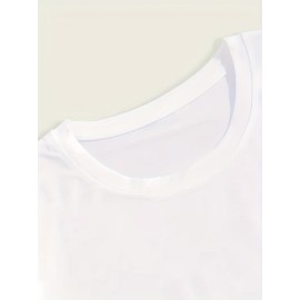 Silly Goose Print, Men's Graphic Design Crew Neck T-shirt, Casual Comfy Tees Tshirts For Summer, Men's Clothing Tops