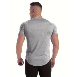 Men's Tight Fit Sauna Sweat Workout Crew Neck T-shirts, Body Shapewear For Men