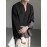 Men's Shirt Top V Neck Loose Long Sleeve Closure Male Casual Shirt For Men Daily Vacation Streetwear