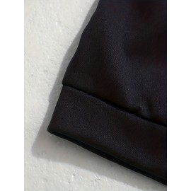 Smile Face Pattern Color Block Print, Men's 2Pcs Outfits, Casual Hoodies Long Sleeve Pullover Hooded Sweatshirt And Sweatpants Joggers Set For Spring Fall, Men's Clothing