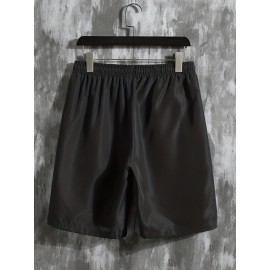 Vertical Striped Men's 2Pcs Outfits, Casual Camp Collar Lapel Button Up Short Sleeve Shirts And Drawstring Shorts Set For Summer, Men's Clothing Vacation Loungewear