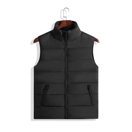 Men's Winter Vest, Lightweight Padding Puffer Vest, Sleeveless Coat Warm Zip Up Quilted Gilet Jacket