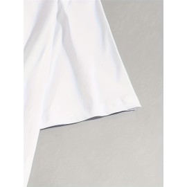 Hands Money Print, Men's T-shirt, Round Neck Short Sleeve Tops, Patterned T-shirt, Men's Summer Wear, Men's Clothing