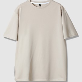 Men's Breathable Moisture-wicking Short Sleeve T-shirt For Spring And Summer