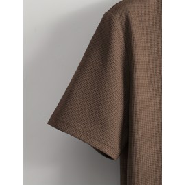 Solid Men's Casual Lightweight Short Sleeve Crew Neck Summer T-shirt