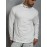 LOS ANGELES Print Men's Casual Turtleneck Long Sleeve Fit Slim T-shirt, Spring Fall
