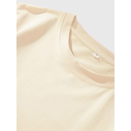 Cotton Blend Cartoon Basketball Print, Men's Graphic Design Crew Neck Novel T-shirt, Casual Comfy Drop Shoulder Loose Tees For Summer, Men's Clothing For Daily Vacation Resorts