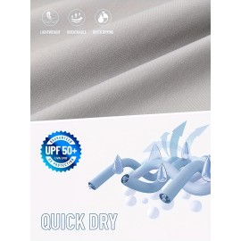 Men's Zip Pocket Sports Shorts, Swimwear, Quick Dry Lightweight Breathable UV Protection Beach Swimming Trunks (No Mesh Lining)