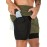 2-in-1 Double Layer Shorts With Inner Pocket, Men's Mid Stretch Sports Shorts For Summer Gym Workout Training
