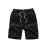 Casual Cotton Slightly Stretch Fish Bone Pattern Drawstring Shorts, Men's Cropped Pants For Summer