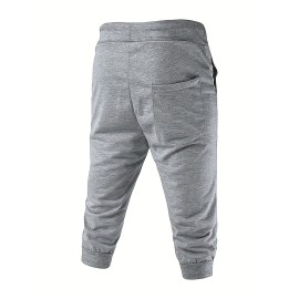 Italy Flag Letter Print Comfy Shorts, Men's Casual Solid Color Slightly Stretch Elastic Waist Drawstring Shorts For Summer