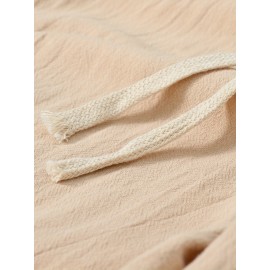 Men's Comfy Casual Cotton Shorts, Summer Clothing