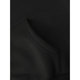 DUMFUCKERY Print Hoodies For Men, Graphic Hoodie With Kangaroo Pocket, Comfy Loose Trendy Hooded Pullover, Mens Clothing For Autumn Winter