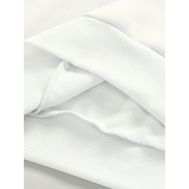 Men's Pullover Round Neck Long Sleeve Sweatshirt Green Badge Pattern Loose Casual Top For Autumn Winter Men's Clothing As Gifts