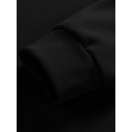 Men's Pullover Round Neck Long Sleeve Sweatshirt Letter 