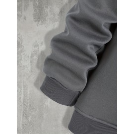 Color Block Cool Hoodies For Men, Men's Casual Graphic Design Hooded Sweatshirt Streetwear For Winter Fall, As Gifts