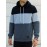 Cool Color Block Hoodies For Men, Men's Casual Design Hooded Sweatshirt With Kangaroo Pocket Streetwear For Winter Fall, As Gifts