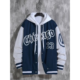 Spring And Autumn Street Men's Fashion Trend Loose Casual Baseball Uniform Jacket, Suitable For Outdoor And Dating