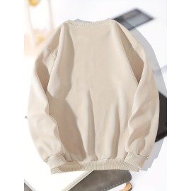 California Print Trendy Sweatshirt, Men's Casual Graphic Design Slightly Stretch Crew Neck Pullover Sweatshirt For Autumn Winter